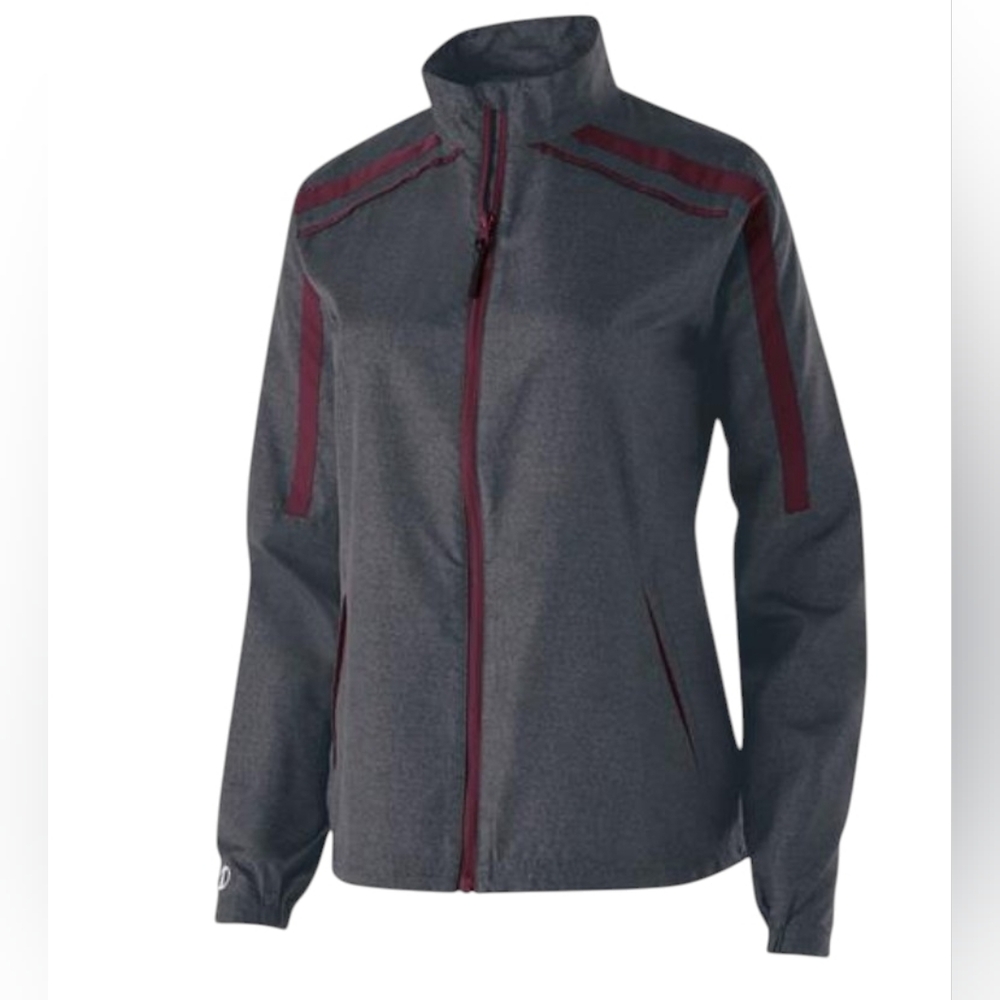 Holloway Mens Raider Lightweight Jacket Carbon Maroon Size M NEW
